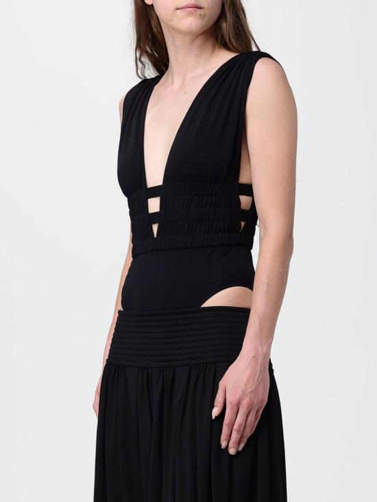 26SS 알라이아 민소매 티셔츠 AA9B0476J090C 995 Black - ALAIA