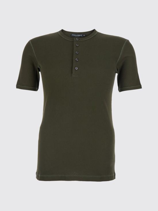 26SS 돌체앤가바나 코튼 세라피노 티셔츠 G8QX6TG7P0D M4001 Green - DOLCE & GABBANA