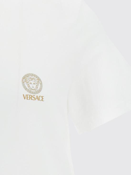 26SS 베르사체 반팔 티셔츠 AUU010051A10011 A1001 White - VERSACE