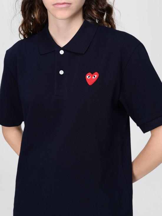 26SS 꼼데가르송 폴로 티셔츠 AXT006D 2 Blue - COMME DES GARCONS