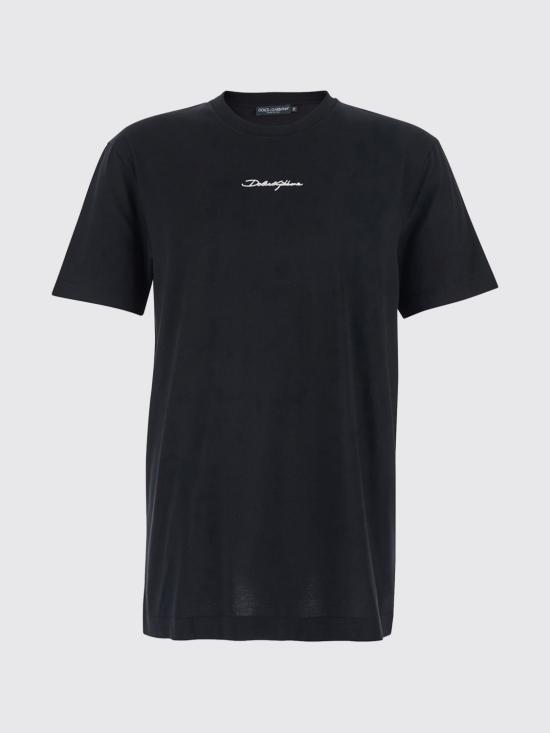 26SS 돌체앤가바나 반팔 티셔츠 G8RN8ZG7P0C N0000 Black - DOLCE & GABBANA