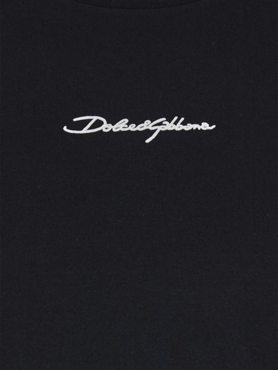 26SS 돌체앤가바나 반팔 티셔츠 G8RN8ZG7P0C N0000 Black - DOLCE & GABBANA