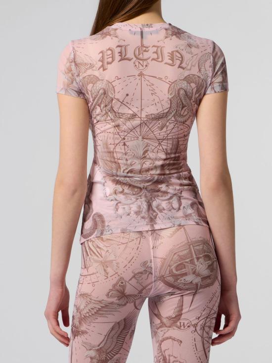26SS 필립 플레인 반팔 티셔츠 SAFCWTK3879PTE003N 03 Fuchsia - PHILIPP PLEIN