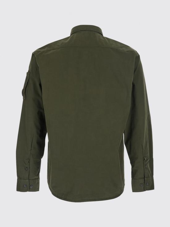 26SS 씨피 컴퍼니 오가닉 개버딘 롱슬리브 버튼 셔츠 RCCMSH706A110143G 683 Green - C.P. COMPANY