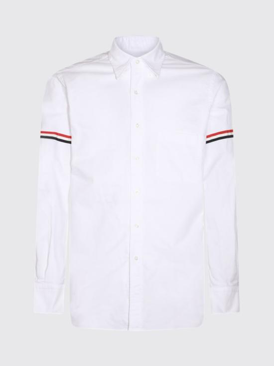 26FW 톰브라운 옥스포드 암밴드 클래식 셔츠 MWL150EF0313 100 White - THOM BROWNE