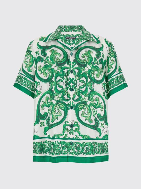 26SS 돌체앤가바나 반팔 셔츠 G5JH9THI1S6 H85DQ Green - DOLCE & GABBANA