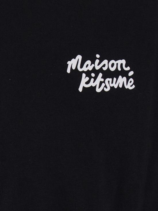26SS 메종키츠네 핸드라이팅 오버사이즈 티셔츠 PM00110KJ0119 O197 Black - MAISON KITSUNE