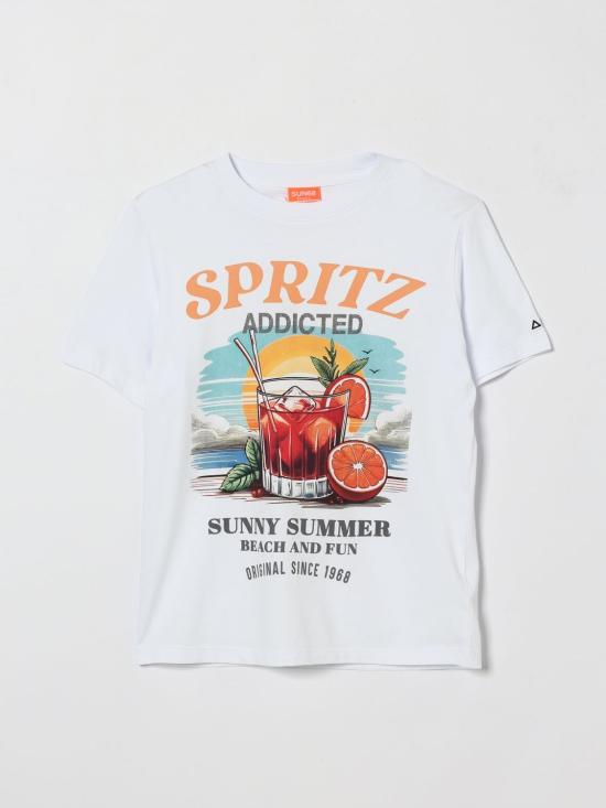 26SS [키즈] 썬 68 티셔츠 T36341 0105 White