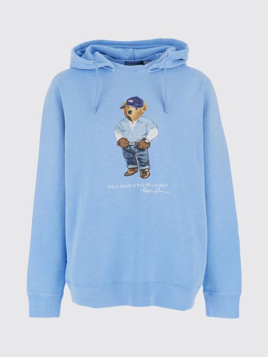 26SS 폴로 랄프로렌 후드 티셔츠 710B14619 001 Gnawed Blue - POLO RALPH LAUREN