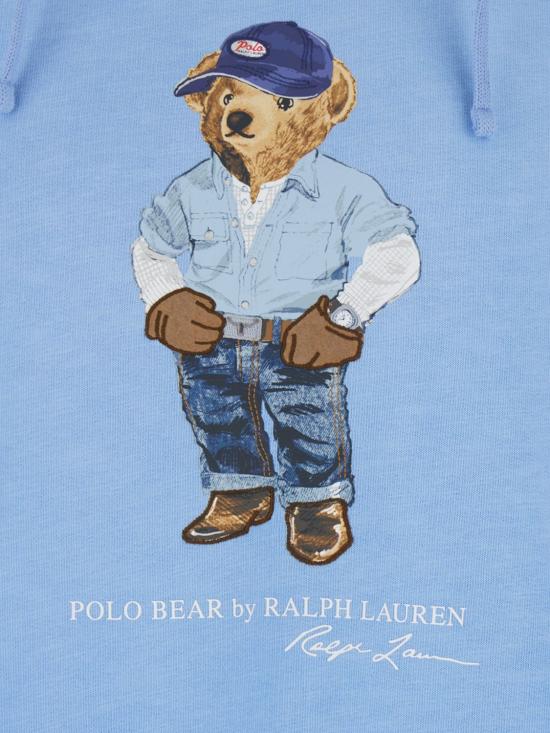 26SS 폴로 랄프로렌 후드 티셔츠 710B14619 001 Gnawed Blue - POLO RALPH LAUREN