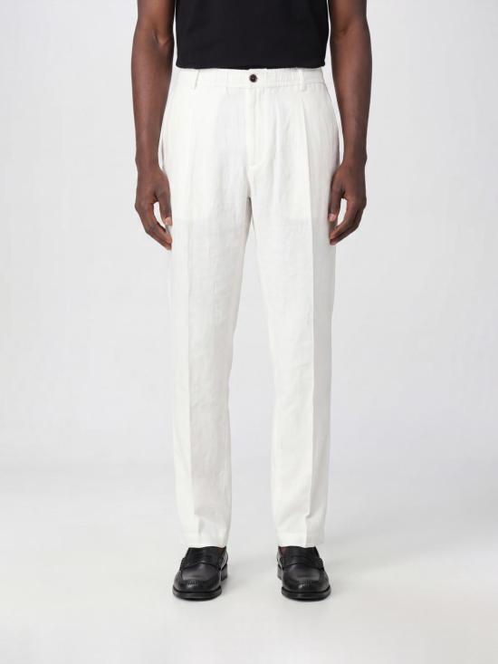 26SS 엠포리오 아르마니 스트레이트 팬츠 EM004672TE10410 U0006 White