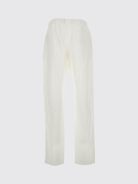 26SS 엠포리오 아르마니 스트레이트 팬츠 EM004672TE10410 U0006 White - EMPORIO ARMANI