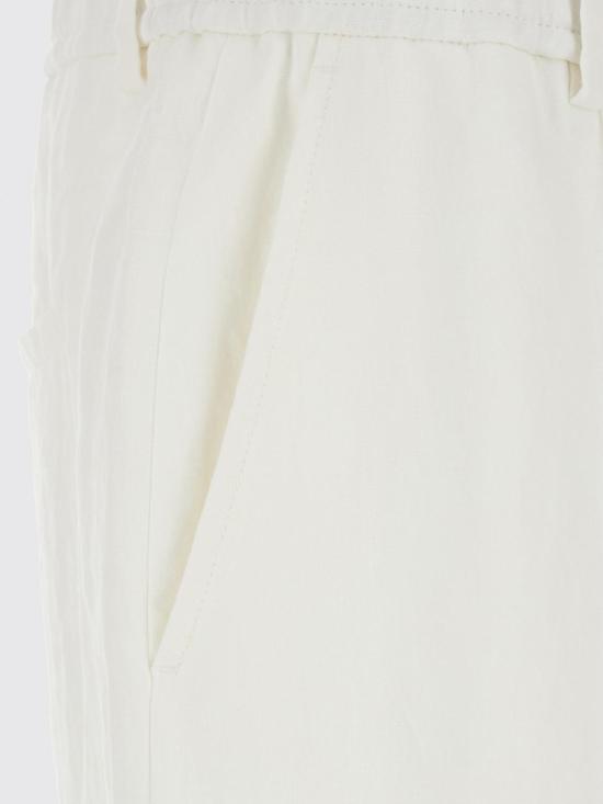 26SS 엠포리오 아르마니 스트레이트 팬츠 EM004672TE10410 U0006 White - EMPORIO ARMANI
