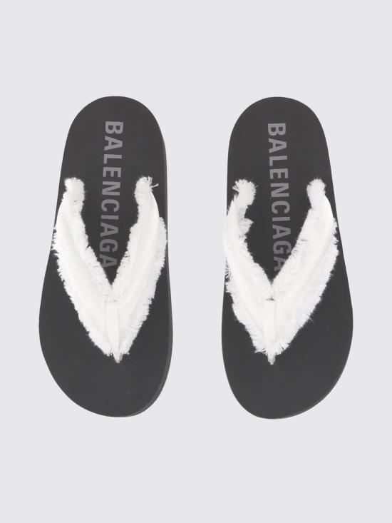 26SS 발렌시아가 제트 랙 통 슬라이드 870111W0WM0 9020 White - BALENCIAGA
