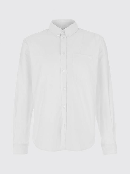 26SS 메종키츠네 긴팔 셔츠 QM00412WC5062 P100 White - MAISON KITSUNE