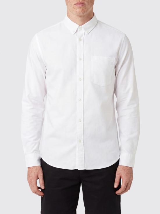 26SS 메종키츠네 긴팔 셔츠 QM00412WC5062 P100 White