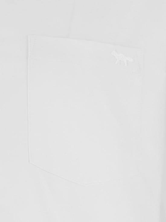26SS 메종키츠네 긴팔 셔츠 QM00412WC5062 P100 White - MAISON KITSUNE