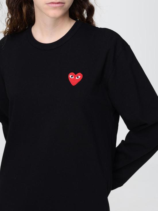 26SS 꼼데가르송 긴팔 티셔츠 AXT118D 1 Black - COMME DES GARCONS