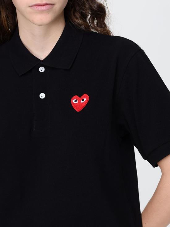 26SS 꼼데가르송 폴로 티셔츠 AXT006D 1 Black - COMME DES GARCONS