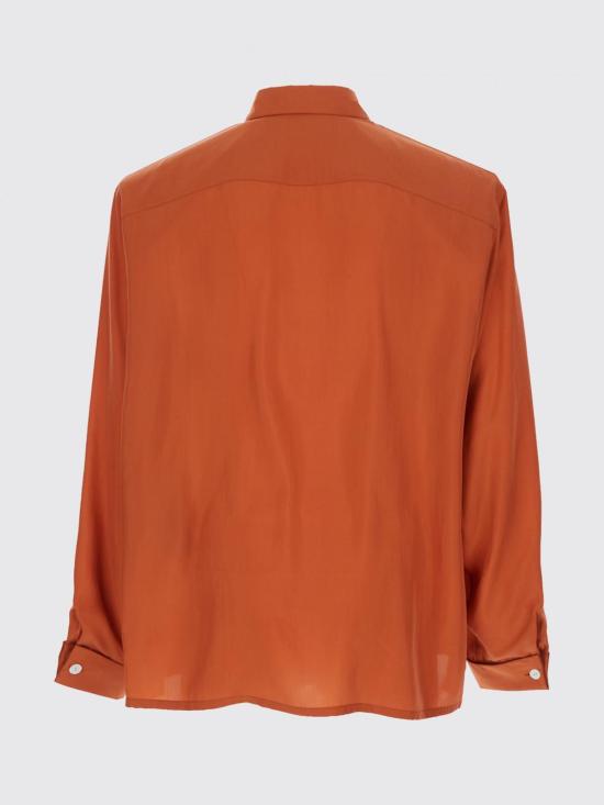 26SS 생로랑 긴팔 셔츠 854240Y6J78 6550 Orange - SAINT LAURENT