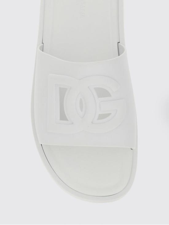 26SS 돌체앤가바나 러버 비치웨어 슬리퍼 CS2215AN994 87163 White - DOLCE & GABBANA
