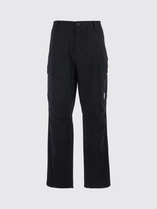 26SS 씨피 컴퍼니 코튼 개버딘 루즈 카고 팬츠 20CMPA185A110458G 999 Black - C.P. COMPANY