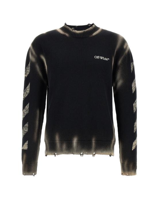 26SS 오프화이트 긴팔 티셔츠 7138799 Black