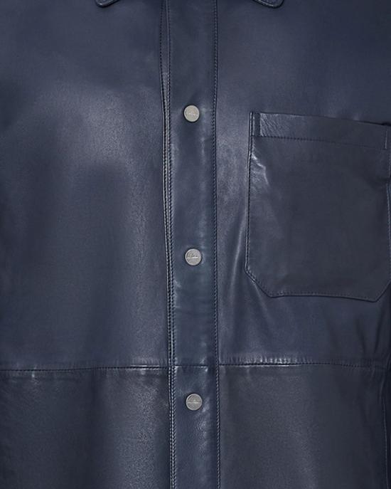 26SS 페트레이 가죽 자켓 5649302 Grey - PEUTEREY
