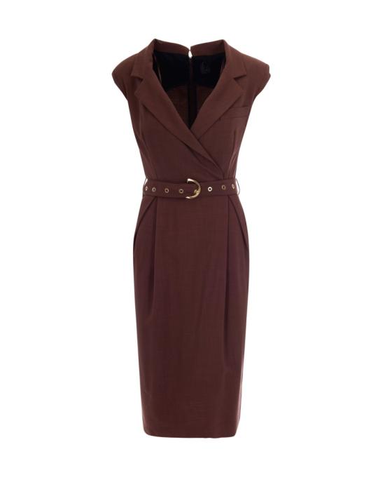 26SS 핑코 롱 원피스 5880775 Brown