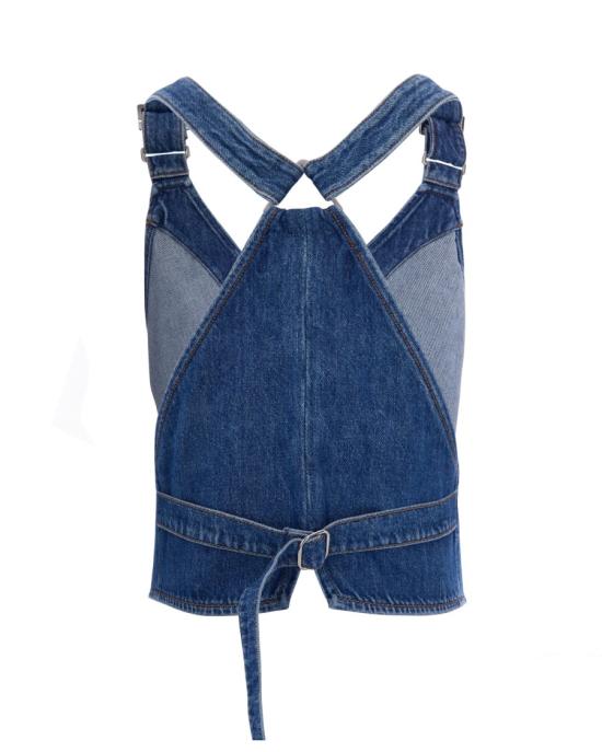 26SS 스포트막스 데님 셔츠 1357778 Blue - SPORTMAX