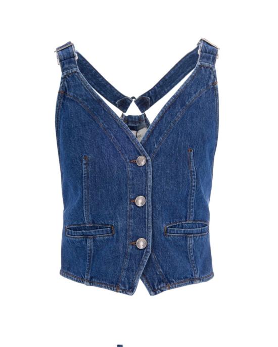 26SS 스포트막스 데님 셔츠 1357778 Blue