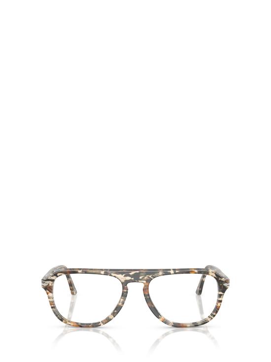 26FW 페르솔 안경 PO3368V 1221 AMBER BROWN PIRATE BLACK