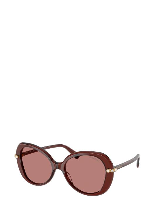 26FW 스와로브스키 선글라스 SK6059 109869 TRANSPARENT BURGUNDY - SWAROVSKI