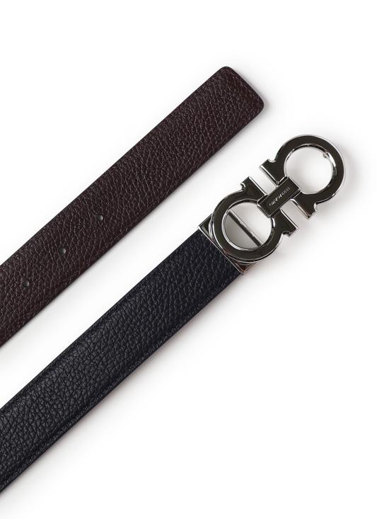 26SS 살바토레 페라가모 간치니 리버시블 레더 벨트 670428 780487002 - SALVATORE FERRAGAMO