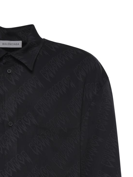 26SS 발렌시아가 반팔 셔츠 871407 TUL021069 BLACK - BALENCIAGA