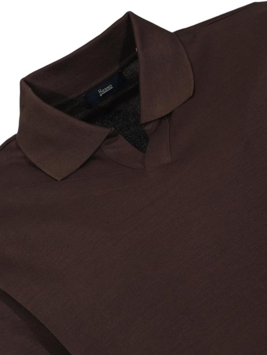 26SS 에르노 폴로 티셔츠 8055403169382 BROWN - HERNO