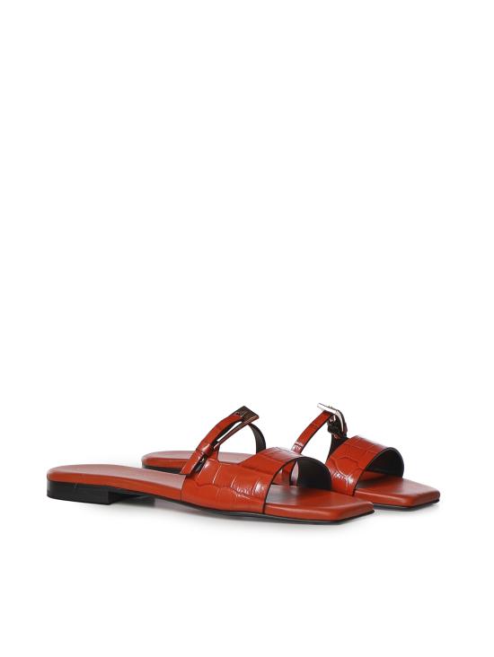 26SS 줄리아노 갈리아노 뮬/슬리퍼 GD16B COCCO CERALACCA RED - GIULIANO GALIANO