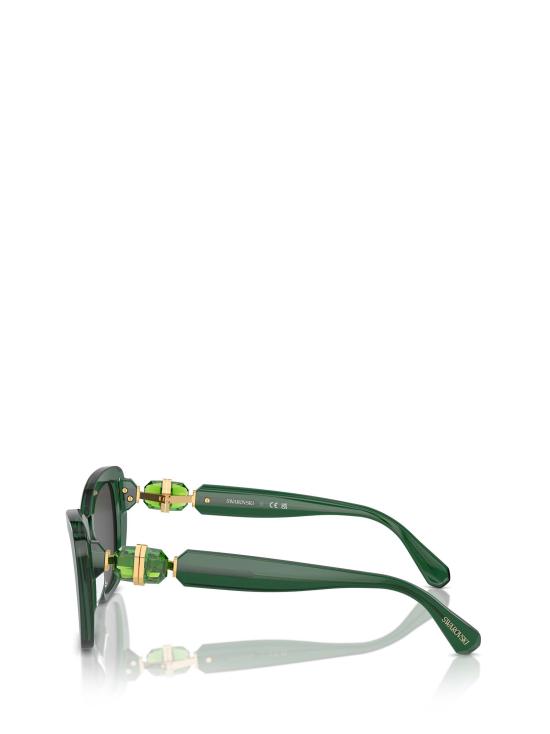 26FW 스와로브스키 선글라스 SK6018 104587 TRANSPARENT DARK GREEN - SWAROVSKI