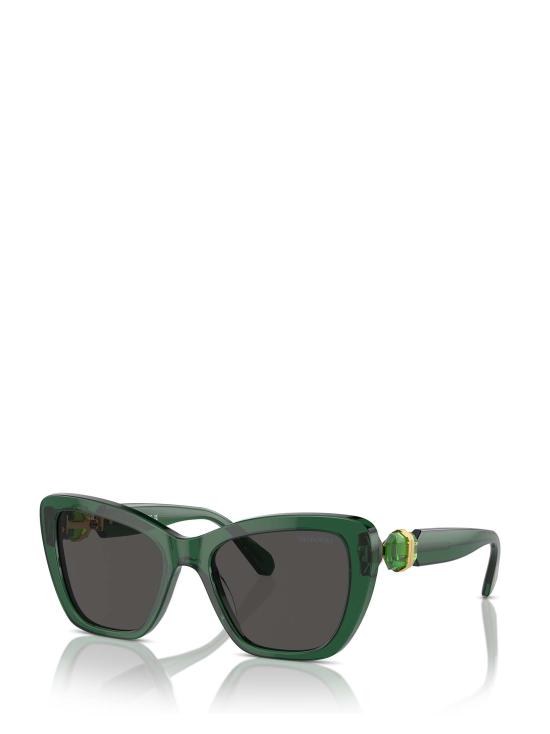 26FW 스와로브스키 선글라스 SK6018 104587 TRANSPARENT DARK GREEN - SWAROVSKI
