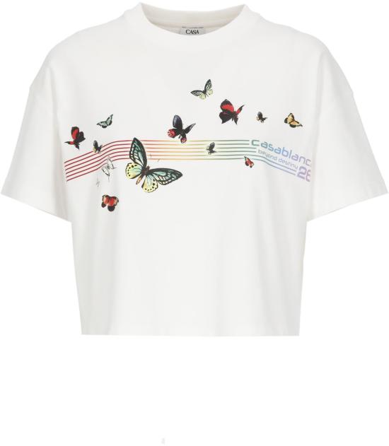 26SS 카사블랑카 반팔 티셔츠 5056810793514 WHITE
