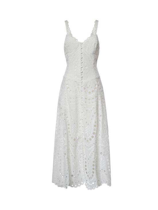 26SS 차로루이즈 롱 원피스 263614 WHITE