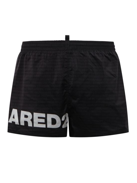 26SS 디스퀘어드2 스윔팬츠 D7B5C6600 010 BLACK WHITE - DSQUARED2