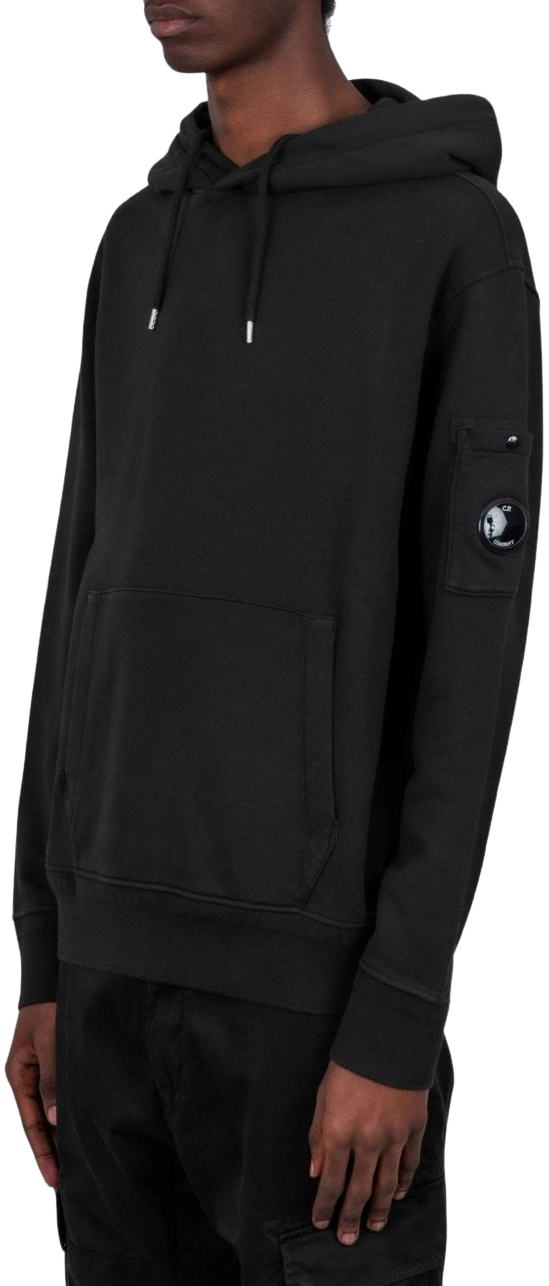 26SS 씨피 컴퍼니 후드 티셔츠 20CMSS037A110044G999 BLACK - C.P. COMPANY