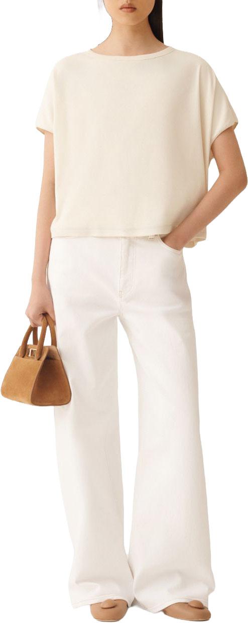 26SS 파비아나 필리피 반팔 저지 티셔츠 JED276F568M2090145 WHITE - FABIANA FILIPPI
