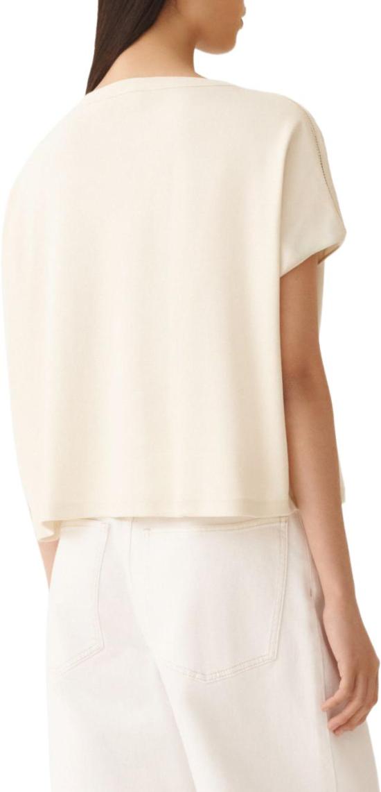26SS 파비아나 필리피 반팔 저지 티셔츠 JED276F568M2090145 WHITE - FABIANA FILIPPI