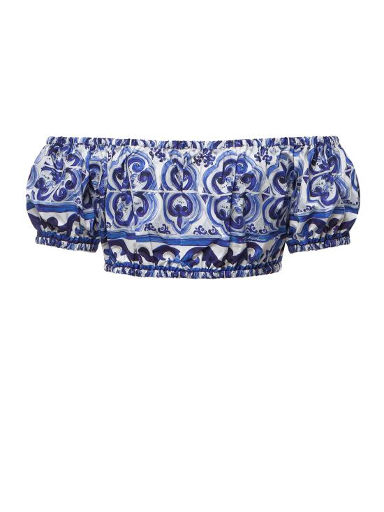 26SS 돌체앤가바나 반팔 티셔츠 F755RT HH5BAHA3TN Blue white - DOLCE & GABBANA