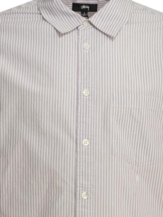26SS 스투시 긴팔 셔츠 11103883531 PURPLE STRIPE - STUSSY