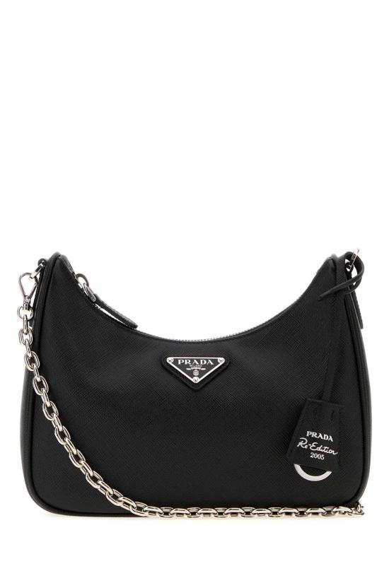 26FW 프라다 리에디션 레더 숄더백 1BH204VV2PNZV F0002 Black