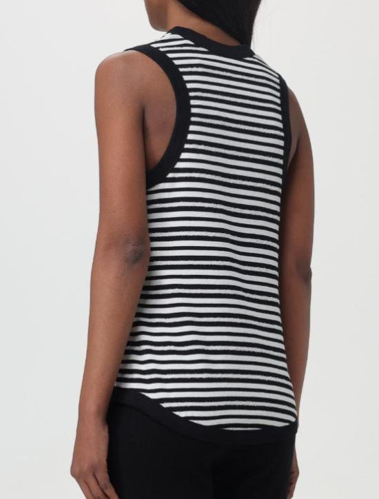 26SS 생로랑 민소매 티셔츠 743660Y37KT 1095 NOIR NATUREL - SAINT LAURENT