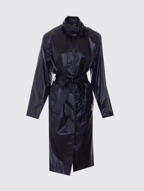 26SS 생로랑 트렌치 코트 870685Y8J11 1000 NERO - SAINT LAURENT